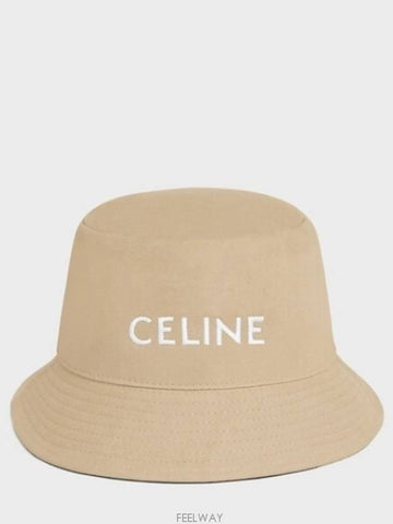 Bucket Hat Cotton Gabardine - CELINE - BALAAN 1