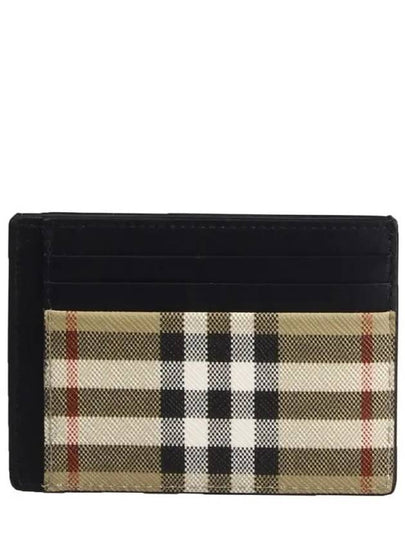 Men's Vintage Check Money Clip Card Wallet Beige - BURBERRY - BALAAN 2