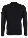 Wappen Patch Crew Neck Knit Top Black - STONE ISLAND - BALAAN 3