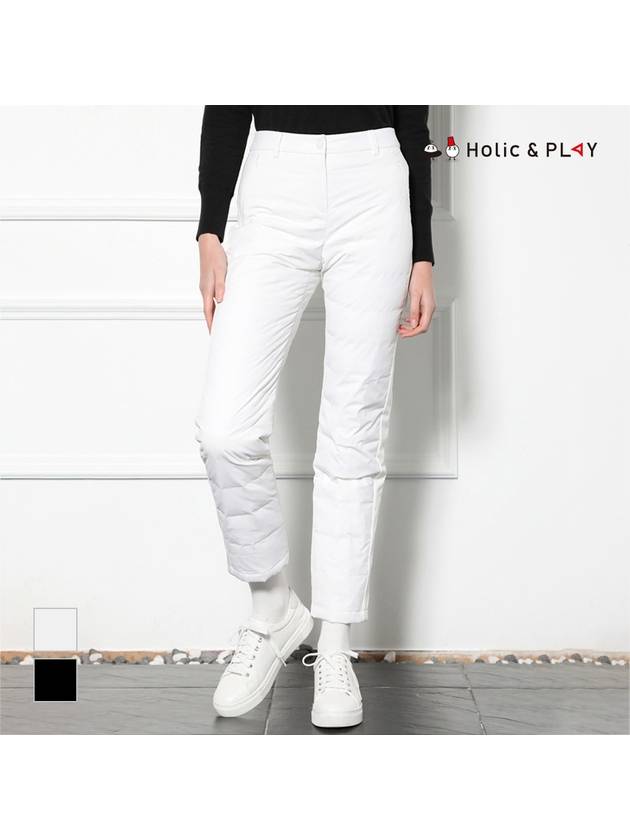 Women s horizontal quilting goose down pants HD4WPT002 - HOLIC&PLAY - BALAAN 2