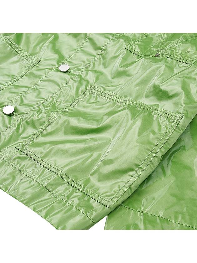 Glossy Nylon Jacket Green - BOTTEGA VENETA - BALAAN 9