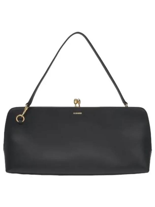 Medium Goji Shoulder Bag Black - JIL SANDER - BALAAN 1