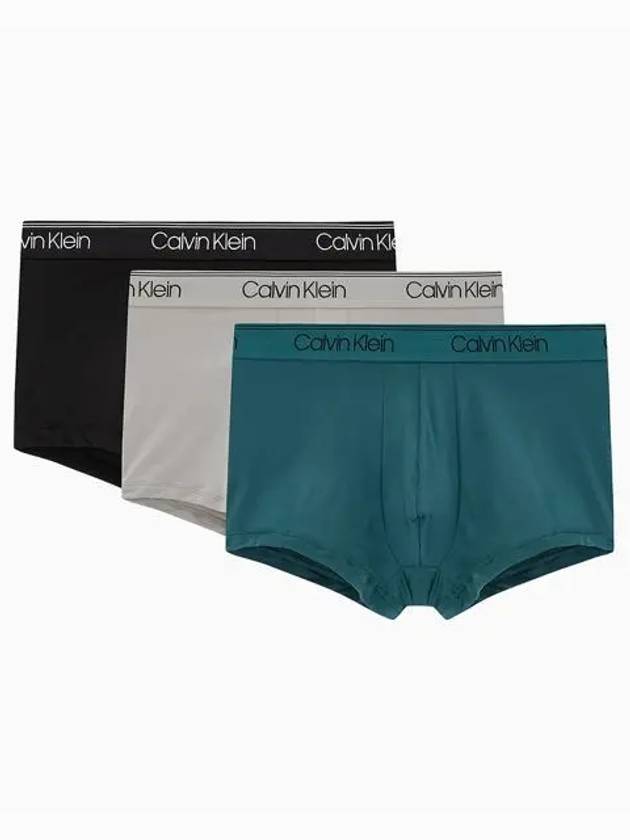 UNDERWEAR Men s Micro Stretch Low Rise Trunks 3PK NB2569PSB - CALVIN KLEIN - BALAAN 1