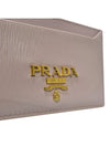 Women s 1MC208 Vitello Move Beige Gold Logo Card Wallet - PRADA - BALAAN 4