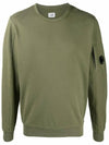 Men's Light Fleece Lens Wappen Sweatshirt Khaki - CP COMPANY - BALAAN 3