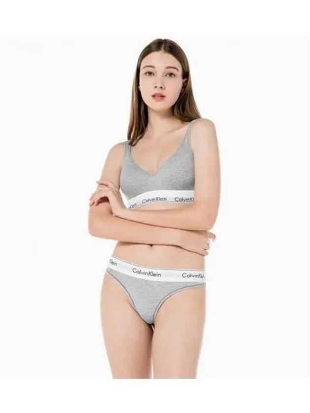 UNDERWEAR Women s Modern Cotton Lift Bra Panty Set Gray - CALVIN KLEIN - BALAAN 1