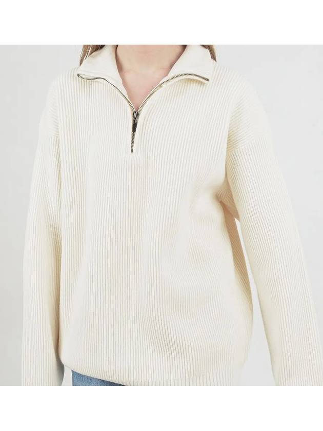 Modal Knit Half Zip up Cream - CHANCE'S NOI - BALAAN 6