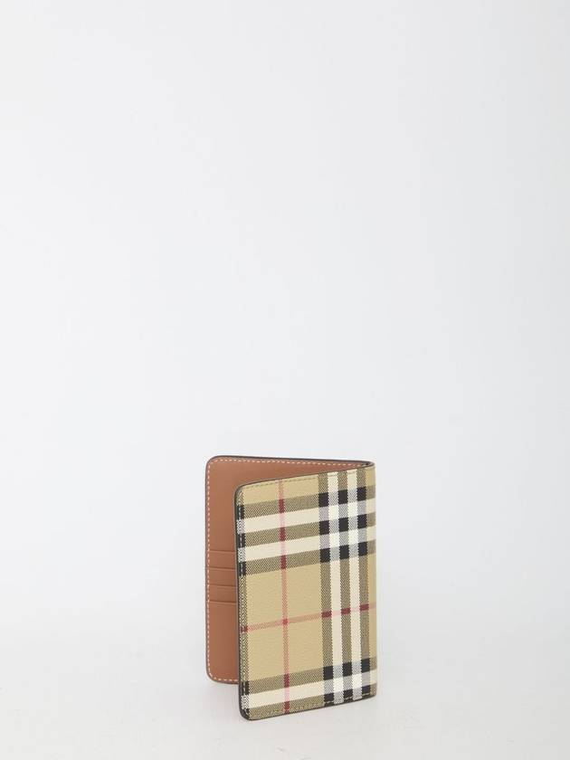 Vintage Check Passport Wallet Beige - BURBERRY - BALAAN 3