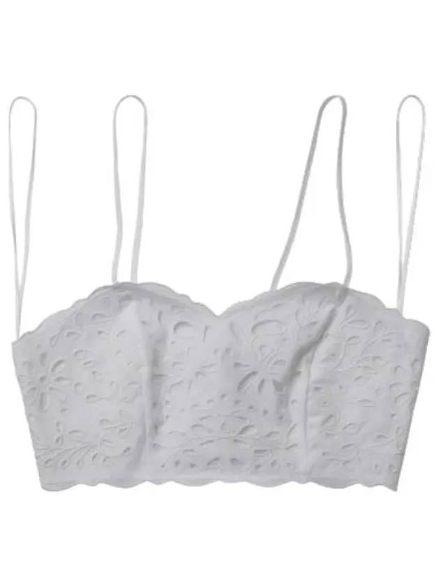 Embroidered Bustier Sleeveless White - CHLOE - BALAAN 2