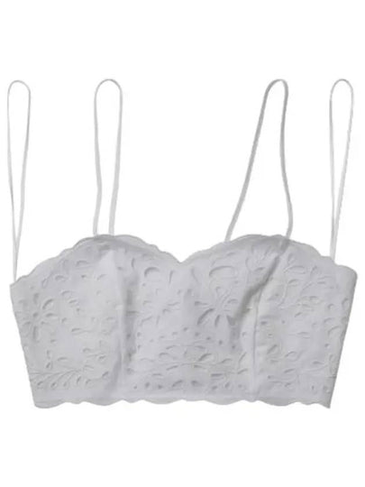 Embroidered Bustier Sleeveless White - CHLOE - BALAAN 2