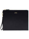 Logo Leather Clutch Bag Black - GUCCI - BALAAN 2