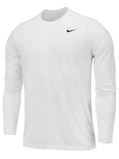 Men's Dry Fit Legend Long Sleeve T-Shirt White - NIKE - BALAAN 2