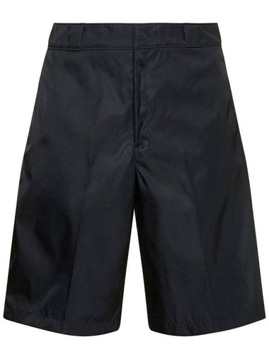 Men's Re-Nylon Bermuda Shorts Black - PRADA - BALAAN 1