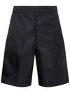 Men's Re-Nylon Bermuda Shorts Black - PRADA - BALAAN 1