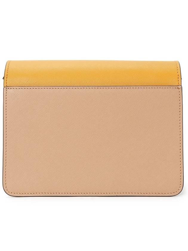 Saffiano Medium Trunk Shoulder Bag Yellow - MARNI - BALAAN 5