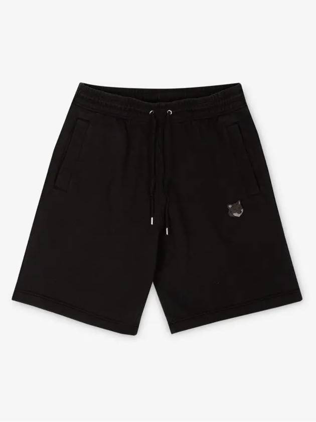 Bold Fox Head Patch Oversized Jog Shorts Black - MAISON KITSUNE - BALAAN 3