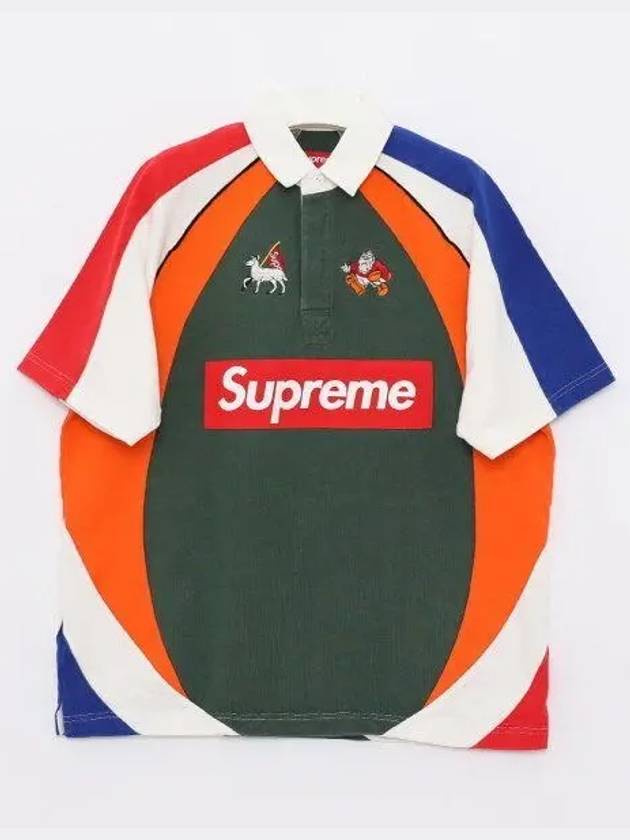 Big box logo short sleeve rugby men s PK t shirt SS24KN32 MULTI 1038509 - SUPREME - BALAAN 1