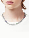 LV Mosaic Necklace Silver - LOUIS VUITTON - BALAAN 5