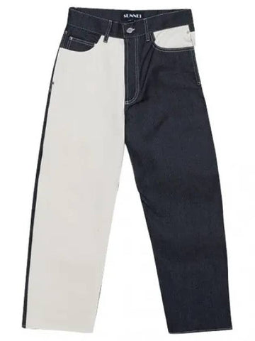 Color Block Classic Pants Women Jeans Denim - SUNNEI - BALAAN 1