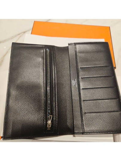 Citizen Twill Silk Long Wallet Black - HERMES - BALAAN 2