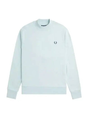 Fred Perry Lorely s Graphic High Neck Crew Light Ice - FRED PERRY - BALAAN 1