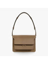 Saffiano Trunk Medium Shoulder Bag Brown - MARNI - BALAAN 4