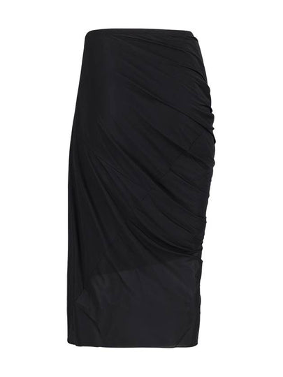 FITTED DRAPED SKIRT - DRIES VAN NOTEN - BALAAN 2