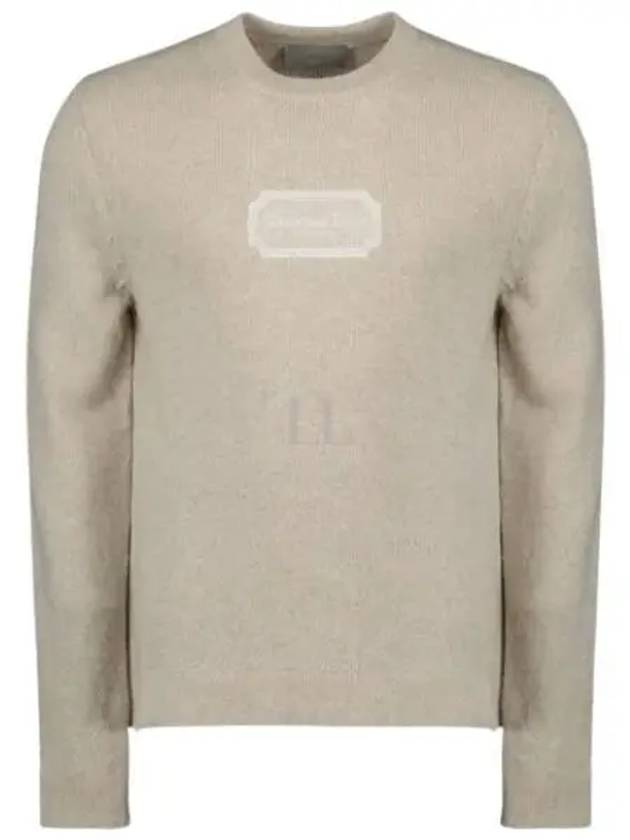 Couture Embroidered Cashmere Jersey Knit Top Beige - DIOR - BALAAN 2