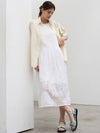 Lace sleeveless dress white - MITTE - BALAAN 7