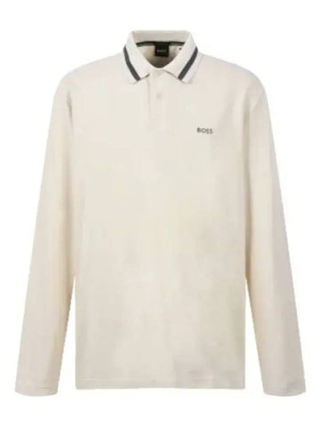 Boss Line Point Logo Long Sleeve Polo Shirt T Collar - HUGO BOSS - BALAAN 1