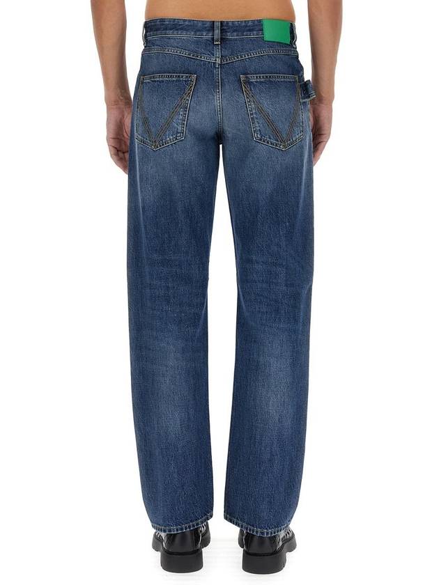 Straight Fit Denim Jeans Blue - BOTTEGA VENETA - BALAAN 4