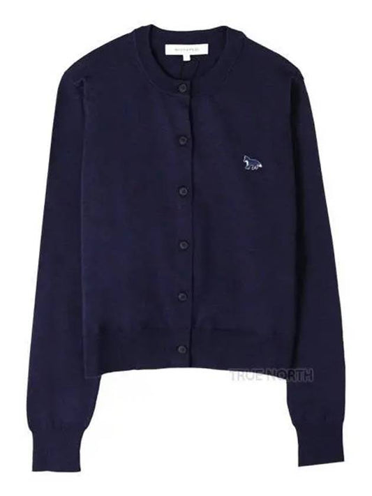 Baby Fox Patch Regular Cardigan Blue - MAISON KITSUNE - BALAAN 2