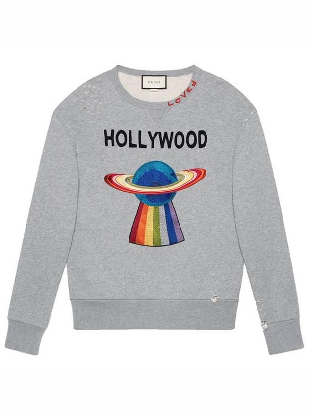 HOLLYWOOD 475373 X9B10 1288 Men's Round Long Sleeve TShirt - GUCCI - BALAAN 5