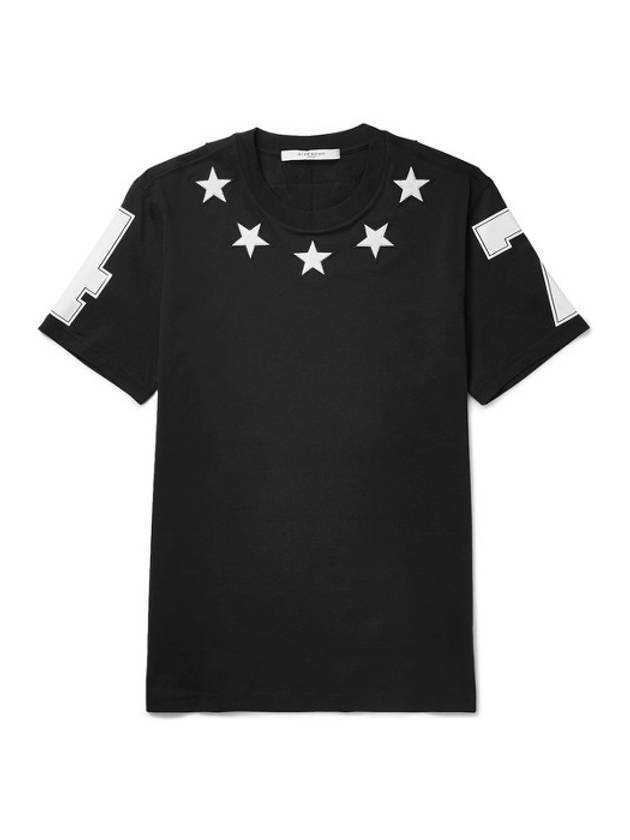 Star embroidery 74 Cuban t-shirt black 17S7200651 - GIVENCHY - BALAAN 1