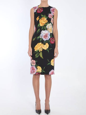 Floral print dress - DOLCE&GABBANA - BALAAN 1