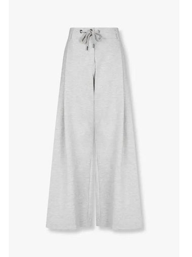 Women s Two Tuck Pleated Wide Pants Melange Gray - BRUNELLO CUCINELLI - BALAAN 1