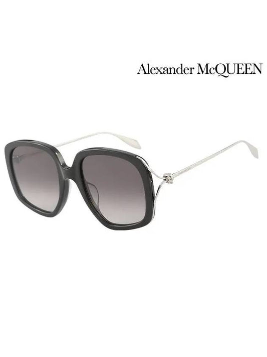 Sunglasses AM0374S 001 Square Acetate Women s - ALEXANDER MCQUEEN - BALAAN 1