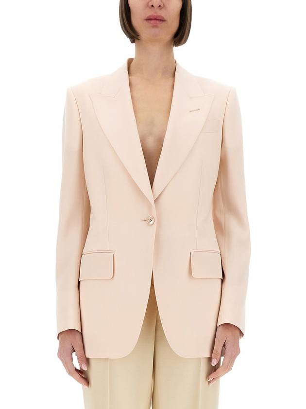 SINGLE BREASTED WOOL JACKET - TOM FORD - BALAAN 1