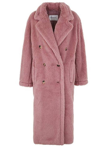 Women's Zitto Oversized Teddy Double Coat Antique Rose - MAX MARA - BALAAN 1