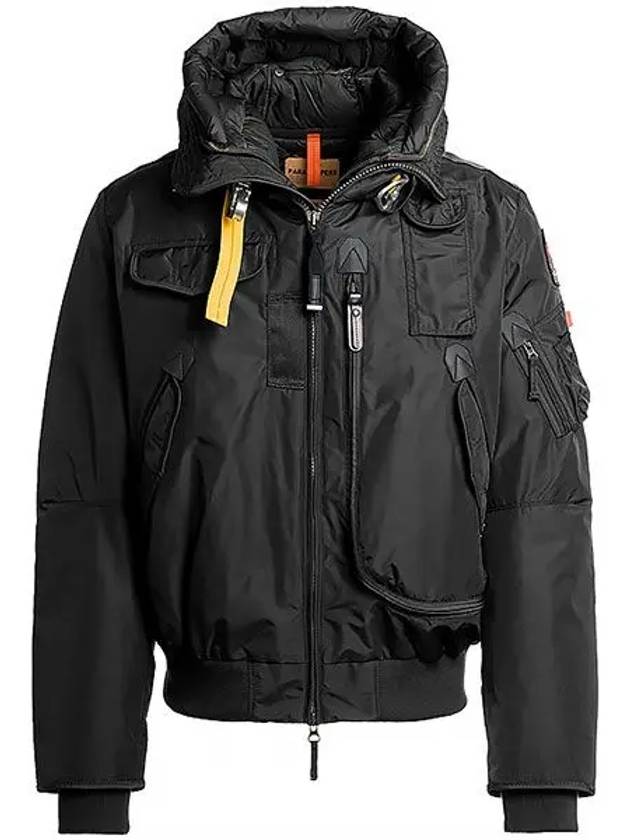 Gobi Logo Bomber Down Padded Jacket Black - PARAJUMPERS - BALAAN 2