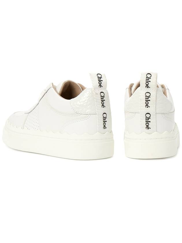 Lauren Lace Up Low Top Sneakers White - CHLOE - BALAAN 7