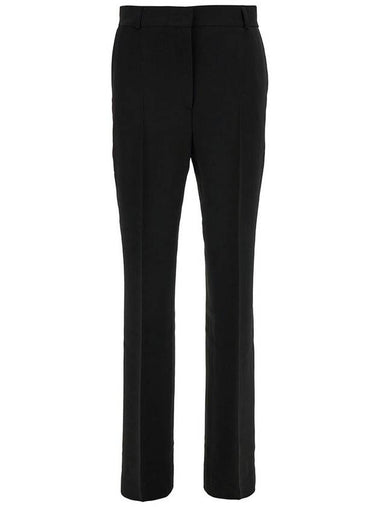 Black Flared Tailored Pants In Viscose Blend Woman - TOTEME - BALAAN 1