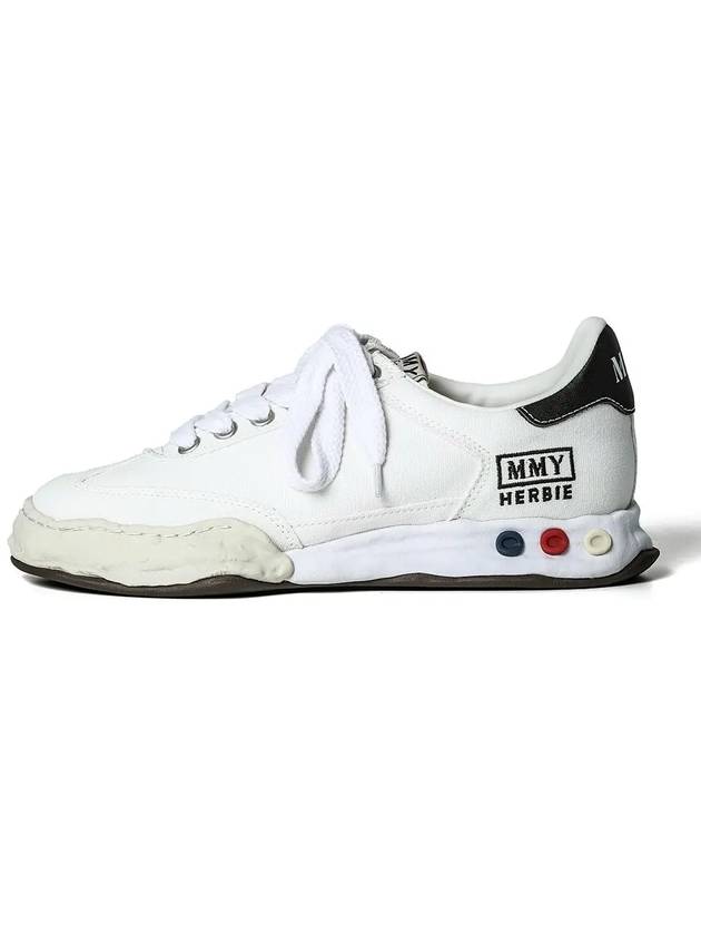 Herbie Sole Canvas Low Top Sneakers White - MAISON MIHARA YASUHIRO - BALAAN 4