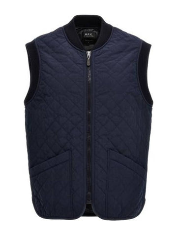 Quilted Vest Navy - A.P.C. - BALAAN 1