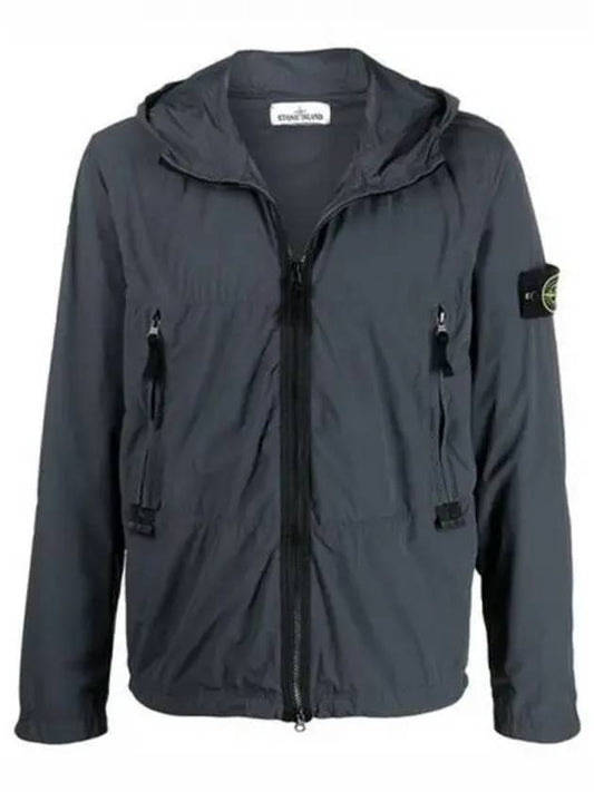 Wappen Patch Skin Touch Nylon TC Hooded Jacket Charcoal - STONE ISLAND - BALAAN 2