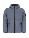 Men's Air Force Nylon Down Padding Blue - STONE ISLAND - BALAAN.