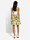 Floral Motif Pleated Skirt Yellow - DOLCE&GABBANA - BALAAN 4