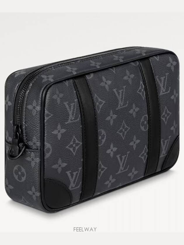 Pochette Kasai Monogram Eclipse Pouch Bag Black - LOUIS VUITTON - BALAAN 4