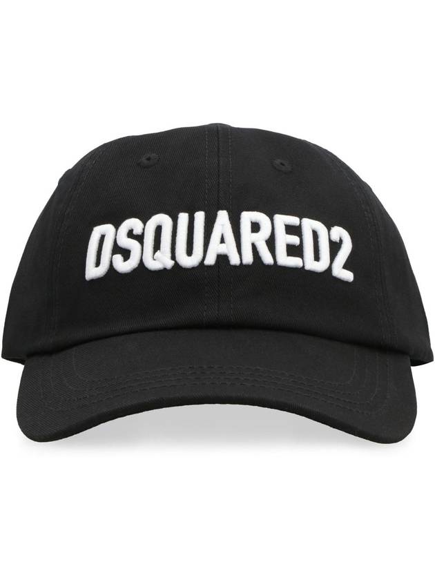 Logo Base Ball Cap Black - DSQUARED2 - BALAAN 3