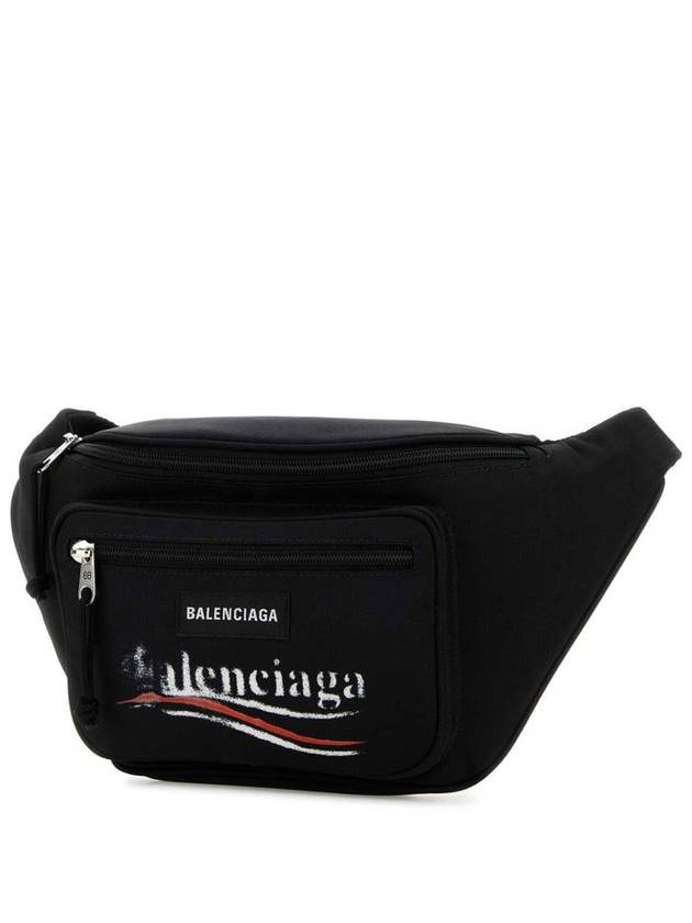 Explorer Logo Print Belt Bag Black - BALENCIAGA - BALAAN 3